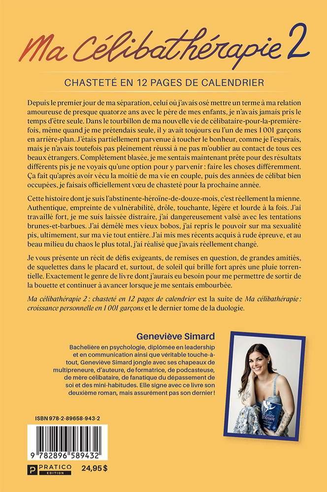 Ma célibathérapie 2 : chasteté en 12 pages de calendrier